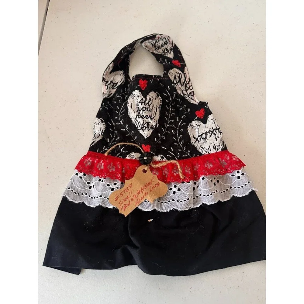 Small Red & Black Dog Dress Lulu Belle’s Closet – Fashionable Pet Wear